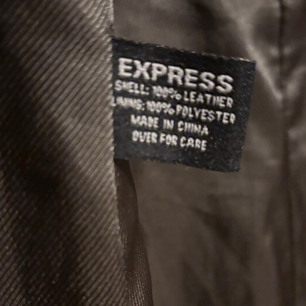 Express Women's Suede Dark Brown Grunge Longlined Trench Coat size 5/6 - Picture 4 of 9